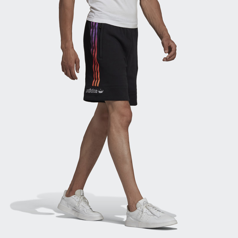 Мужские шорты adidas originals (черные) — фото 3