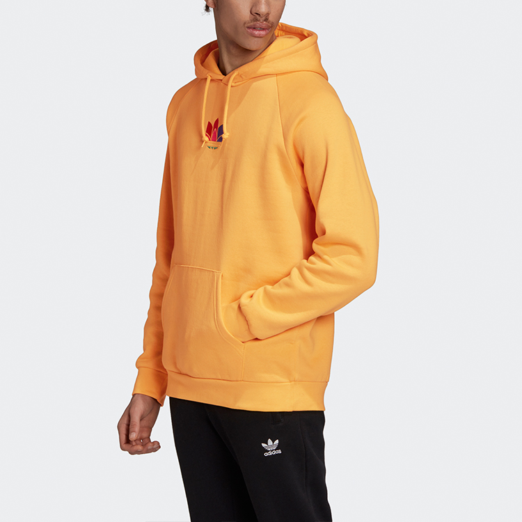 Мужское худи adidas originals 3d Trefoil Hood (золотое) — фото 3