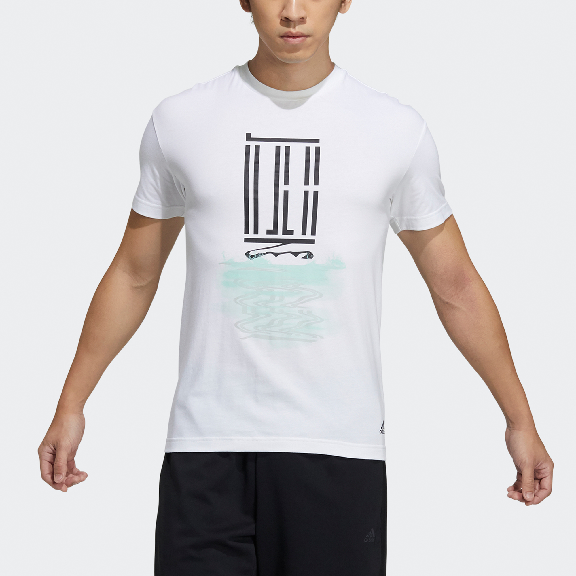 Футболка adidas (белая) — фото 3