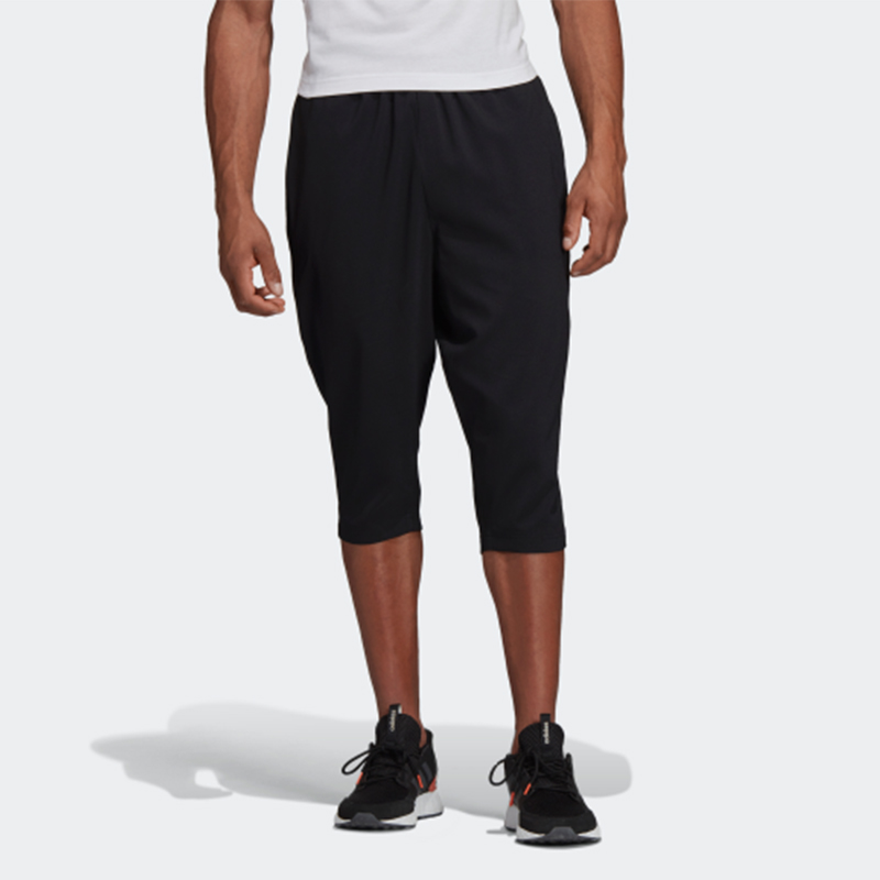 Мужские штаны adidas E Pln 3/4 Wvn (черные) — фото 4