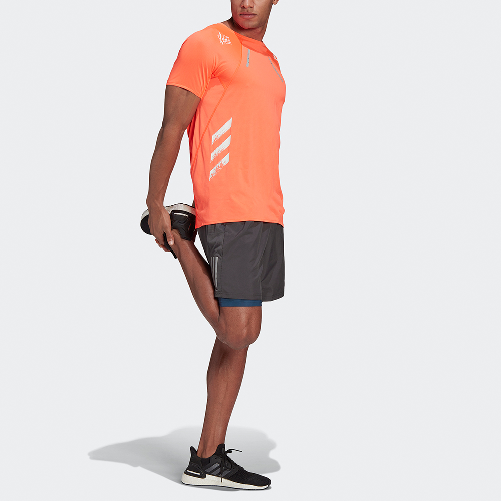 Adidas Running T Shirt Men’s Fluorescent Red