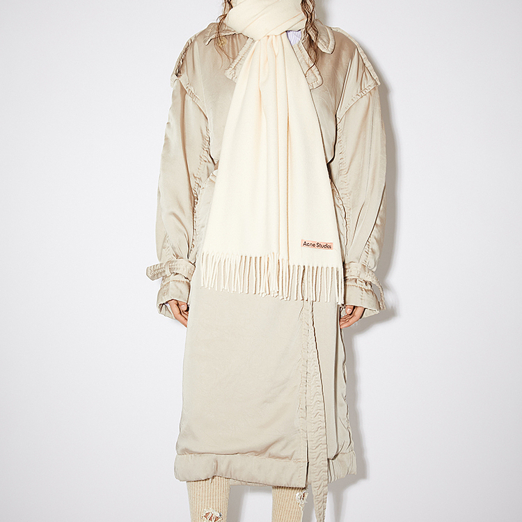 Шарф Acne Studios (белый) — фото 2