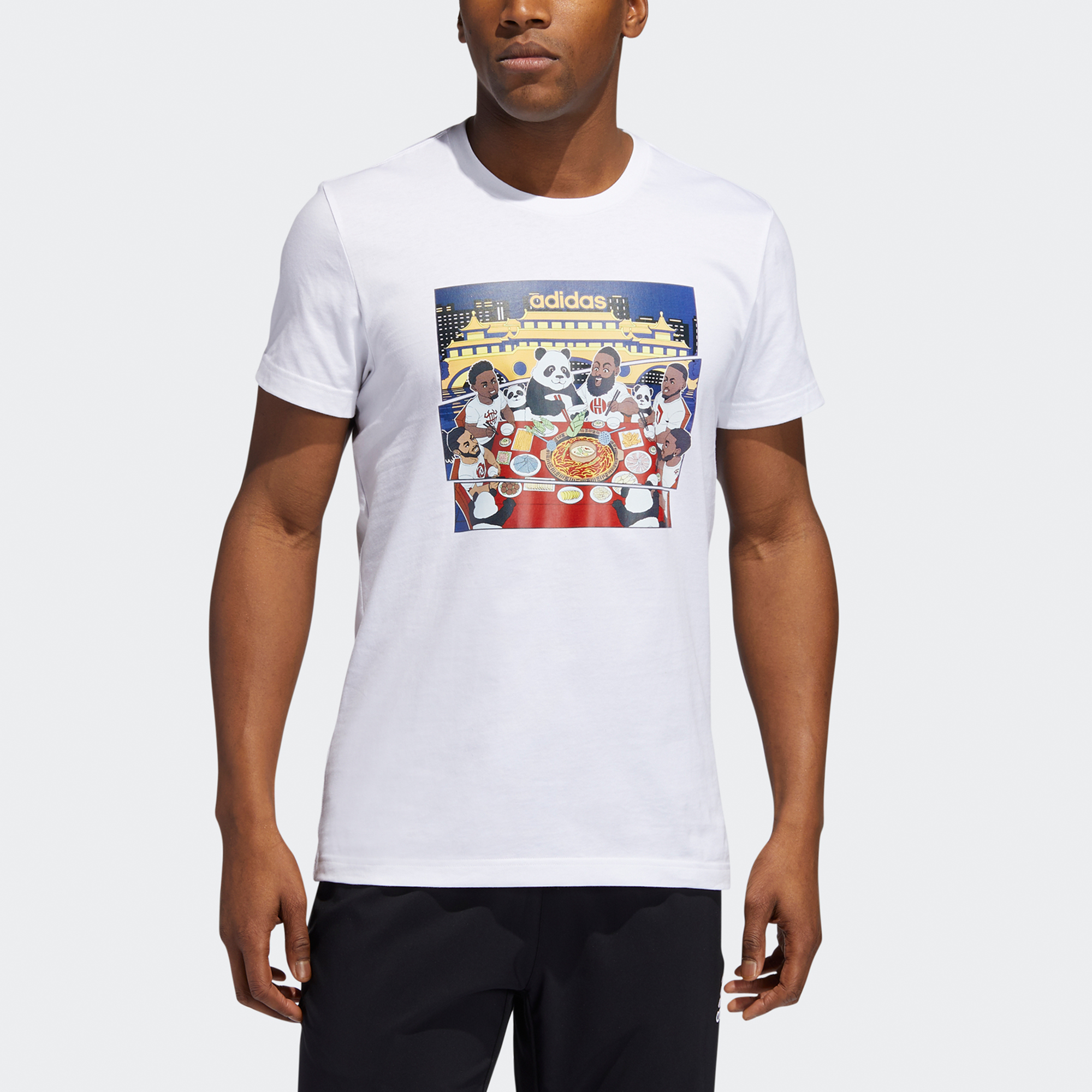 Мужская футболка adidas Chengdu Tee (белая) — фото 6