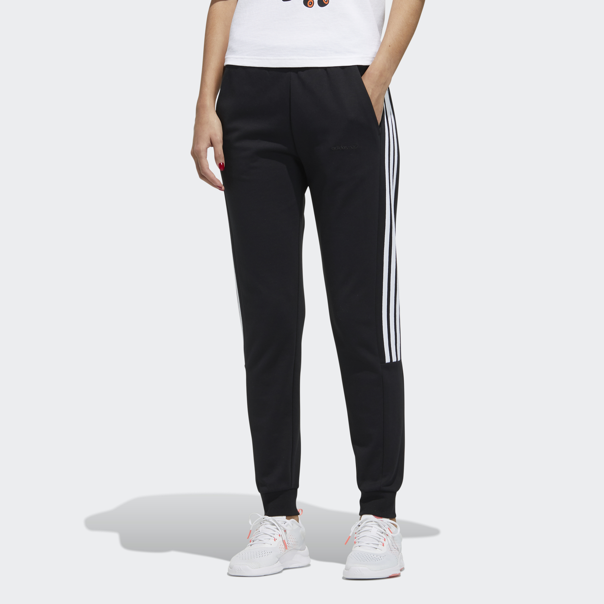 Женские штаны adidas neo (черные) — фото 2