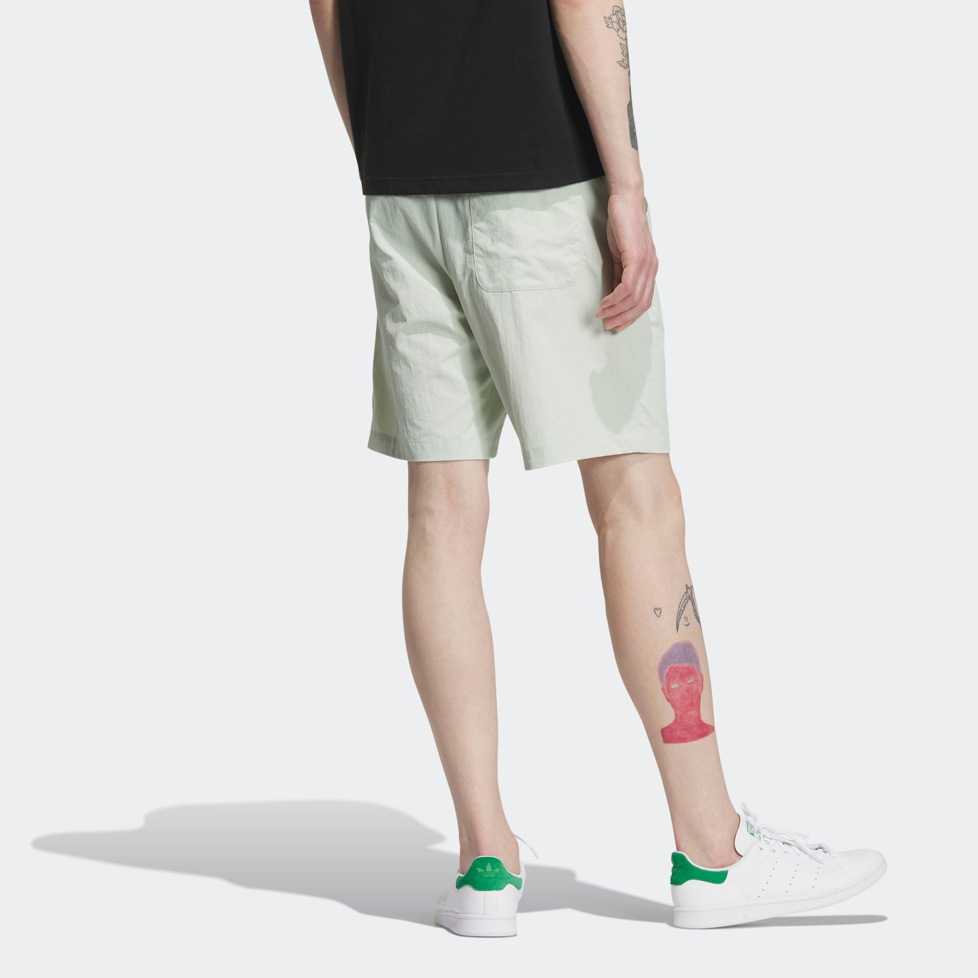 Adidas Originals Sports Shorts Men’s Linen Green