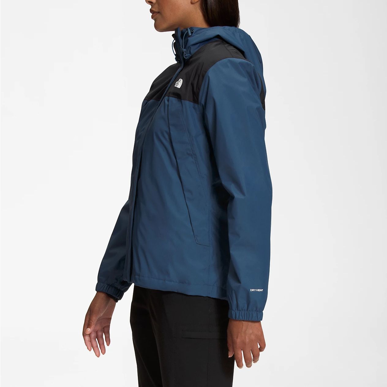 Женские куртка The North Face (сине-черная) — фото 4