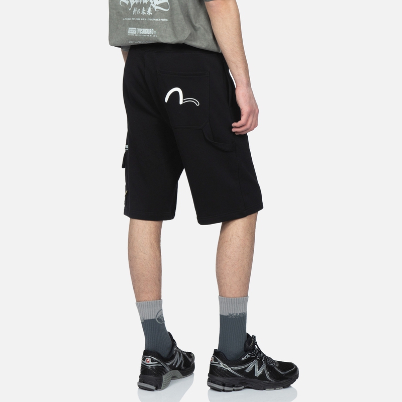 EVISU Sports Shorts Men’s Black Moderate
