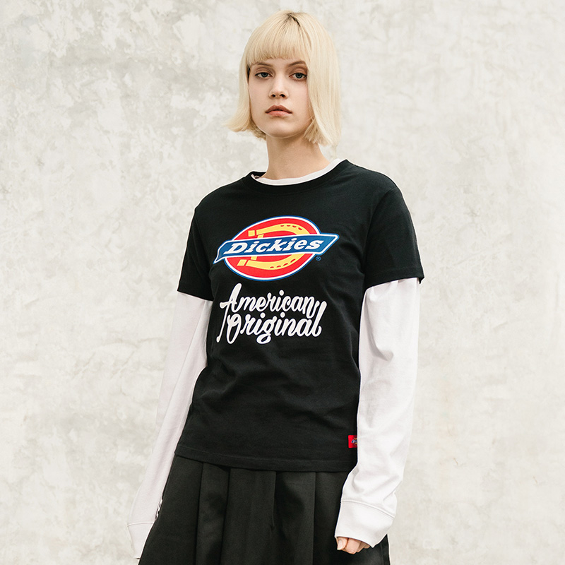 Женская футболка Dickies SS21 Logo T (черный) — фото 4