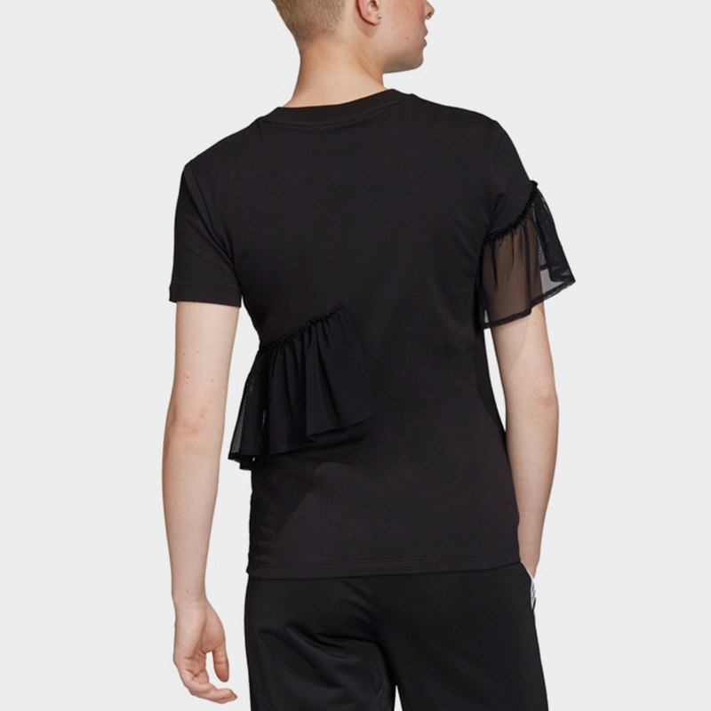Женская футболка adidas originals Tulle Tee (черная) — фото 5