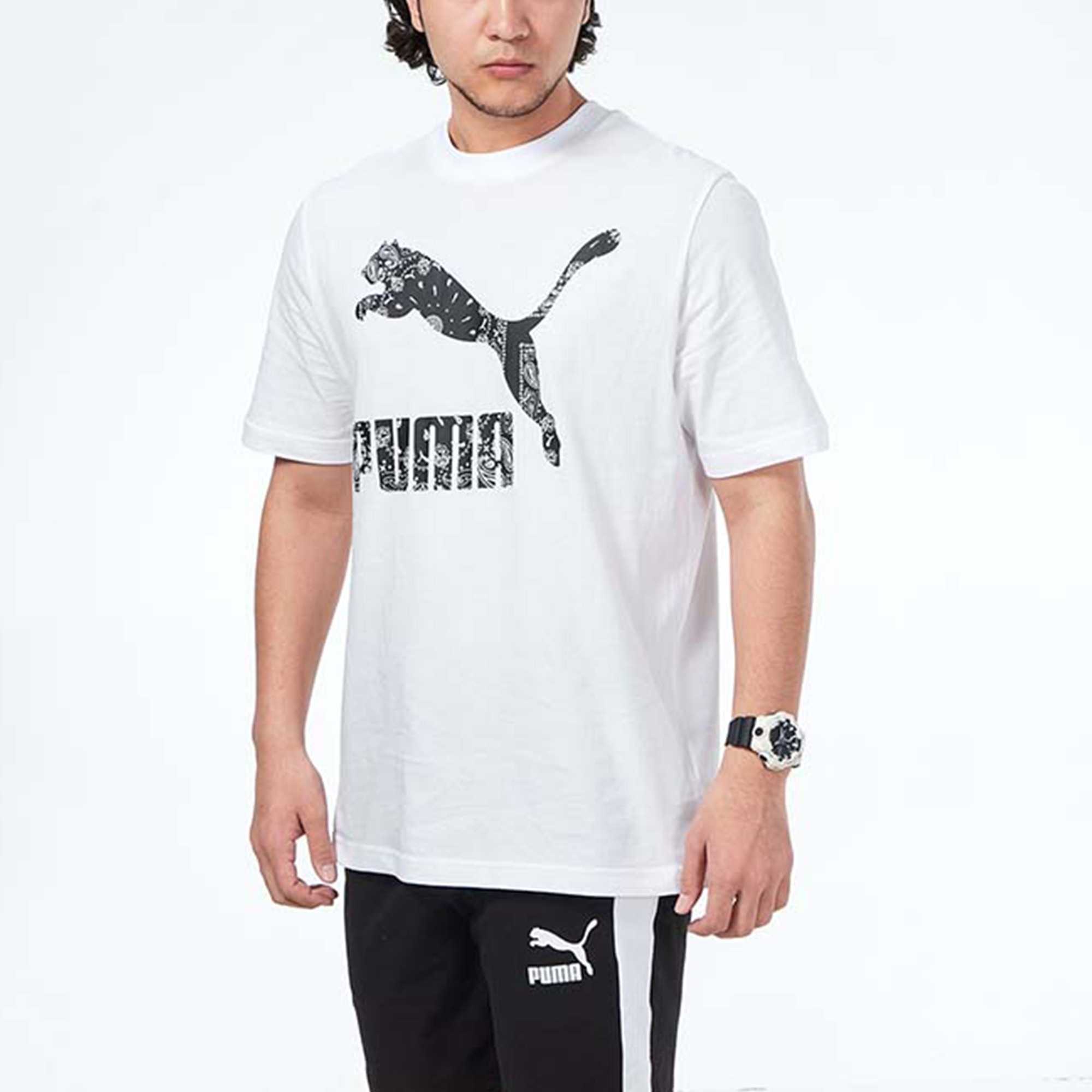 Мужская футболка PUMA (белая) — фото 4