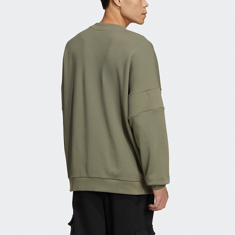 Мужской свитшот adidas originals Embossed crew (зеленый) — фото 3