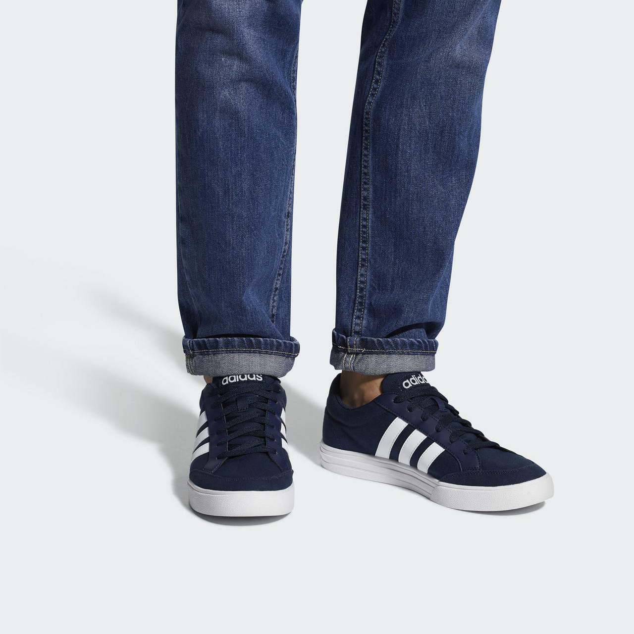 Мужские кеды adidas AW3891 (темно-синий) — Тёмно-синийсиний — фото 6