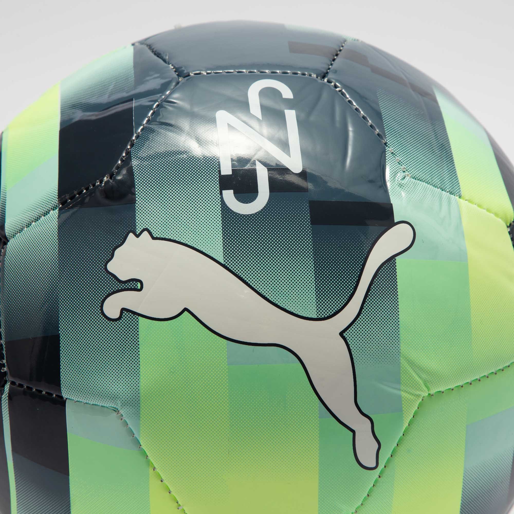PUMA Neymar Collection Size 5 4 Size Soccer Ball TPU Machine Stitched Soccer Ball Unisex Jasper, Neon Green