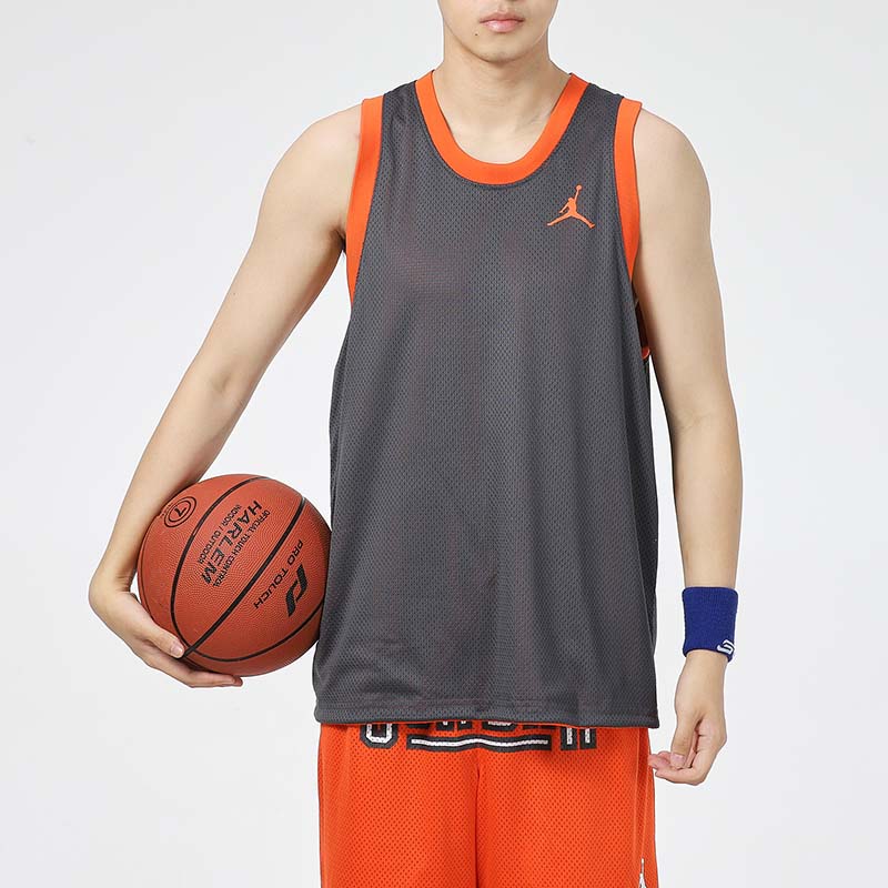Jordan Basketball Jerseys Men’s Orange Moderate Straight Fit