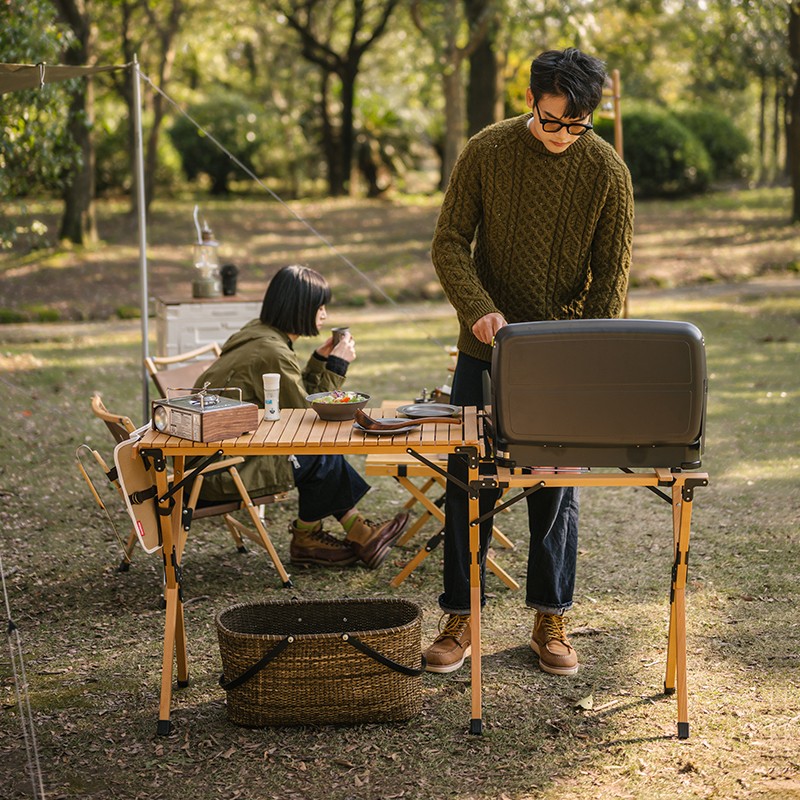 NATUREHIKE Outdoor Leisure Furnitures Outdoor Table Camping 148*45*79cm