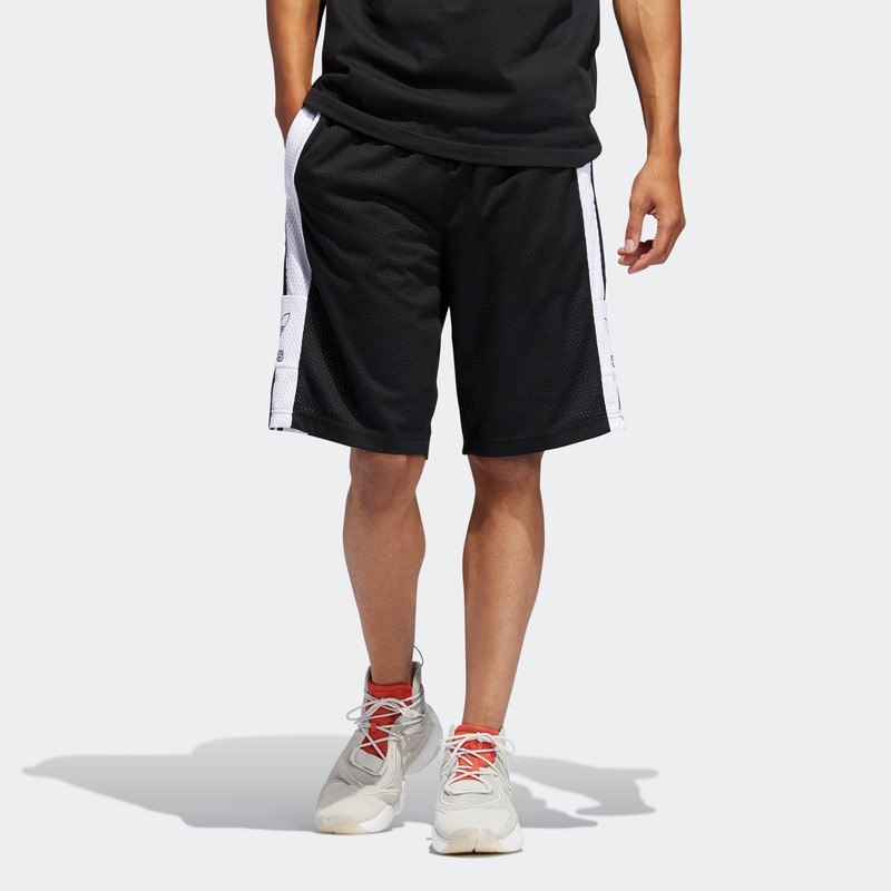Мужские шорты adidas originals Mesh Otln (черные) — фото 3