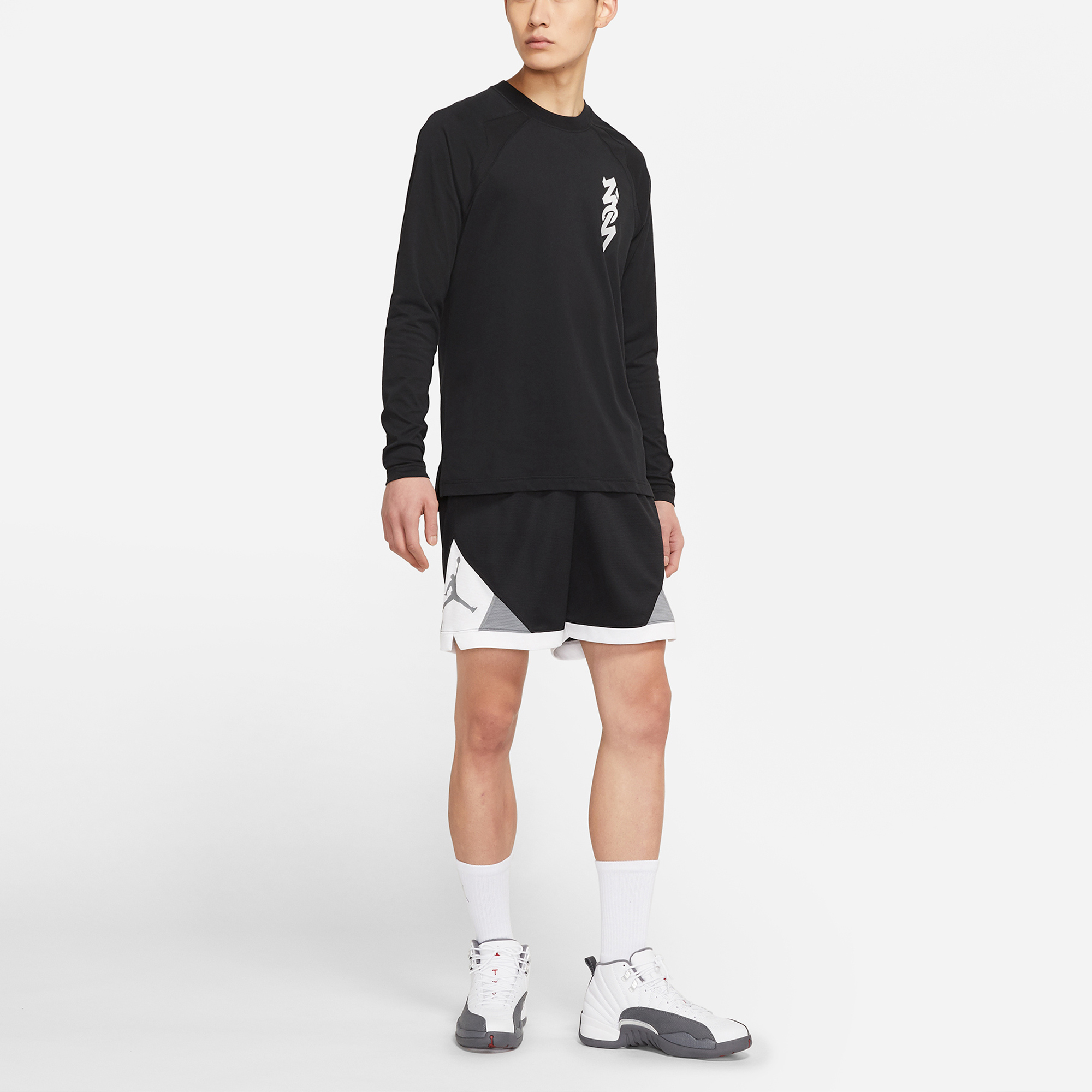 Мужская футболка Jordan Knit Printed (черная) — фото 3