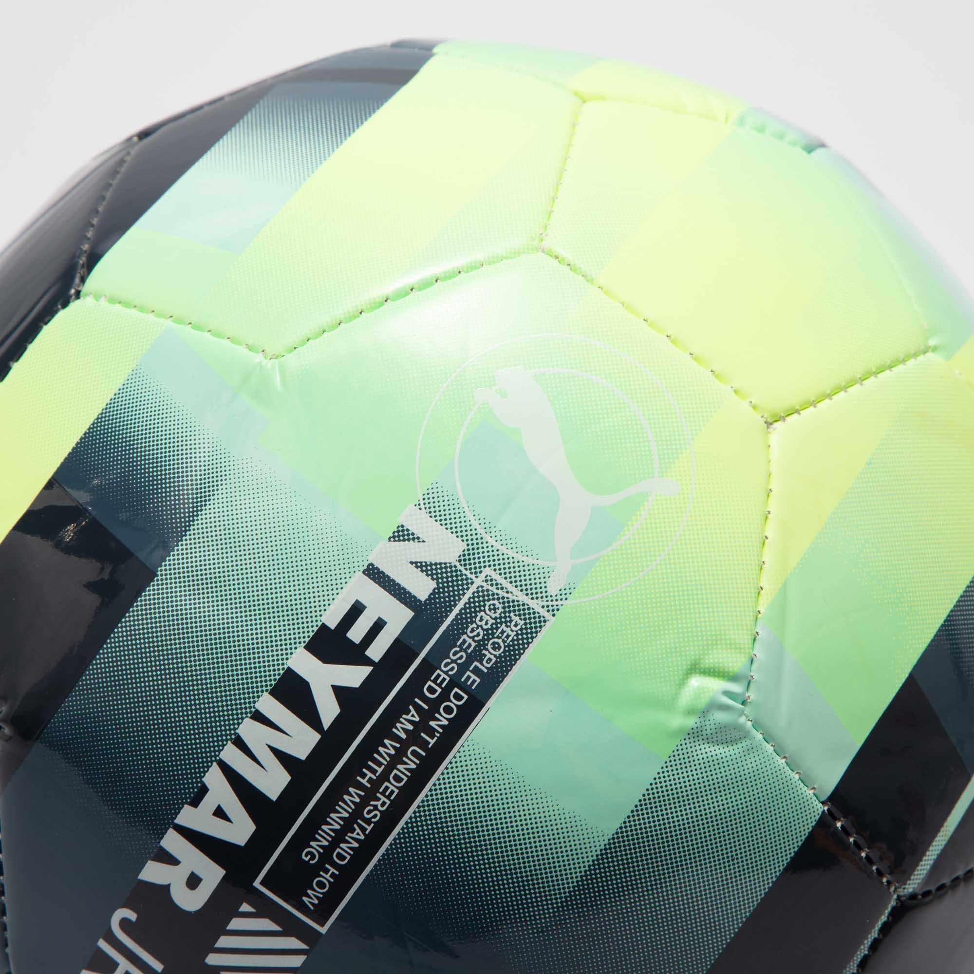PUMA Neymar Collection Size 5 4 Size Soccer Ball TPU Machine Stitched Soccer Ball Unisex Jasper, Neon Green