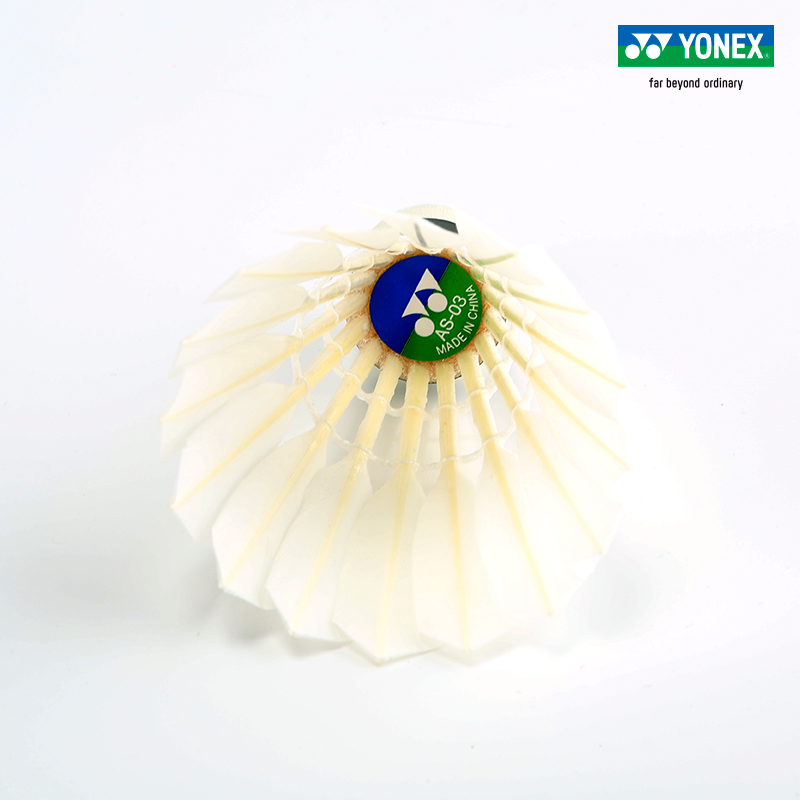 YONEX AS 03EX 12 Pack Duck Feather Shuttlecocks