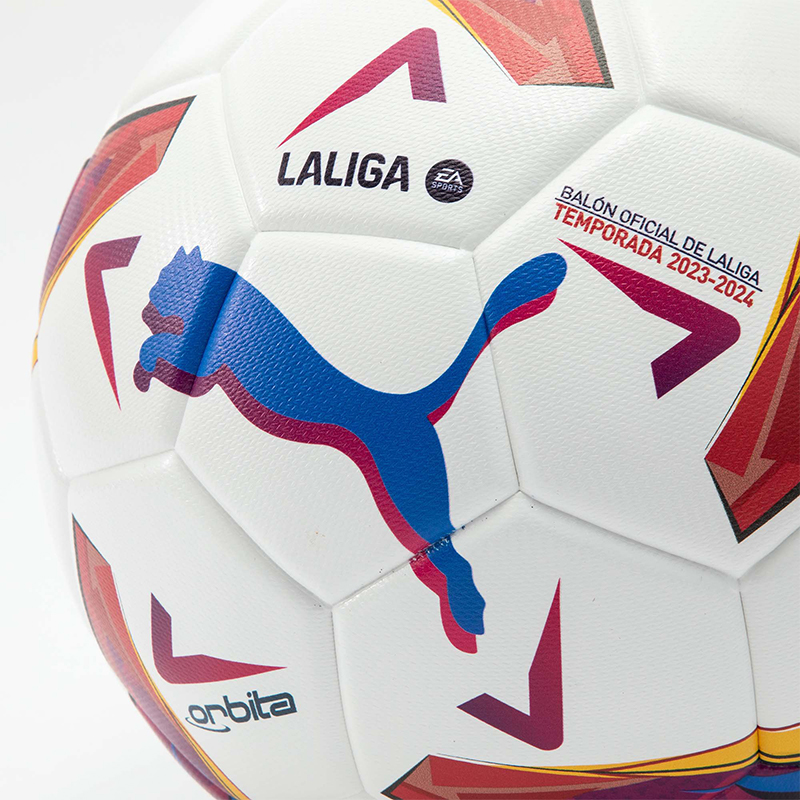 PUMA Size 5 Soccer Ball Machine Stitched Soccer Ball Unisex White Multicolor