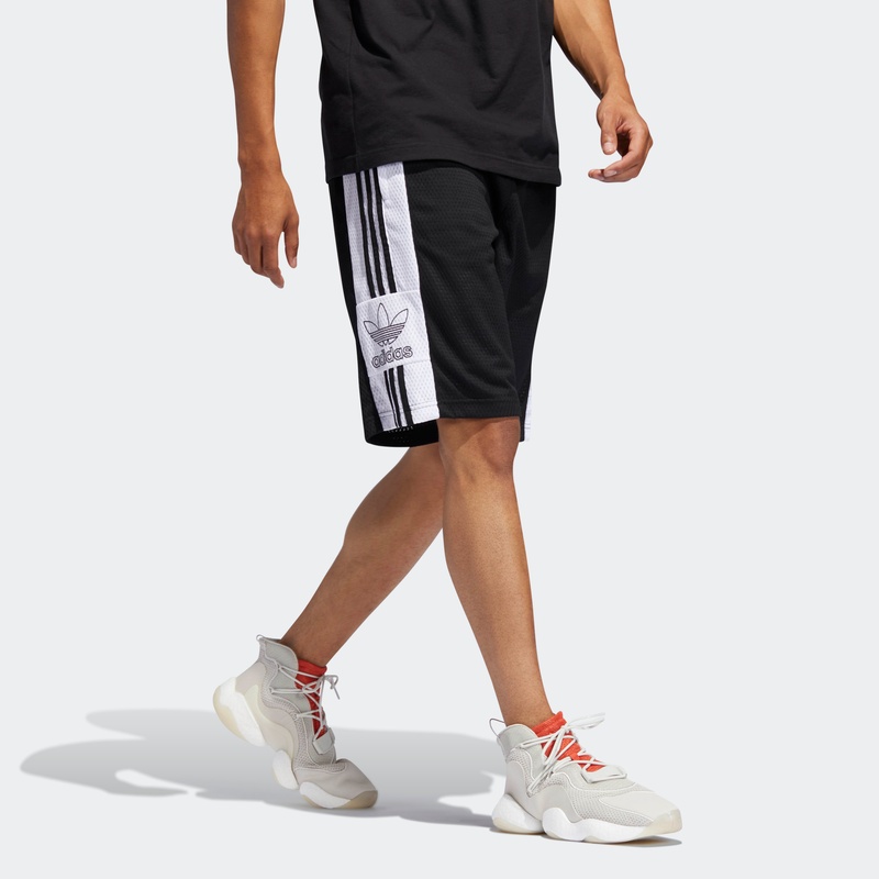 Мужские шорты adidas originals Mesh Otln (черные) — фото 6