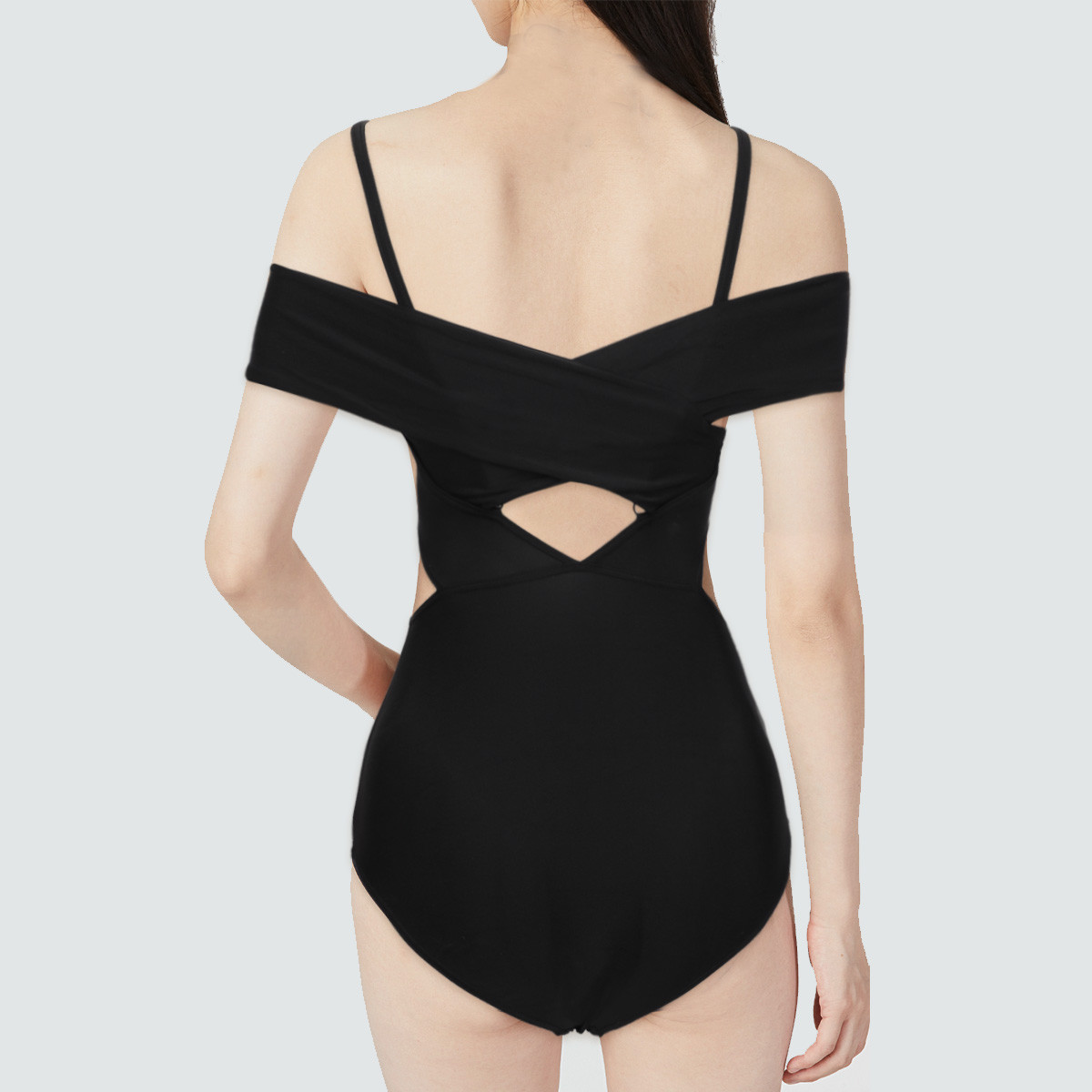 Speedo One Piece Swimsuits Women’s Black Triangle One Piece Swimsuit