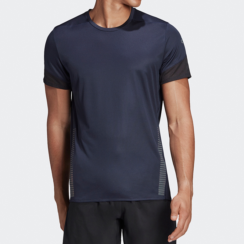 Мужская футболка adidas 25/7 Tee Runr (темно-синяя) — фото 3