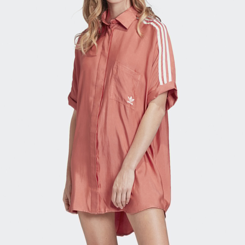 Женское платье adidas originals SATIN DRESS (шпагатная) — фото 6