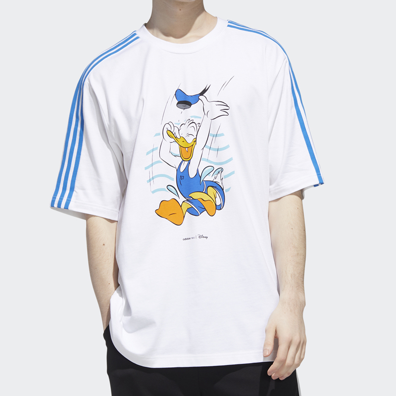 Мужская футболка adidas neo T (белый) — фото 3