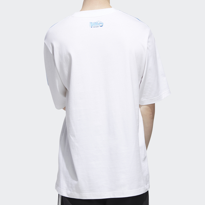 Мужская футболка adidas neo T (белый) — фото 4