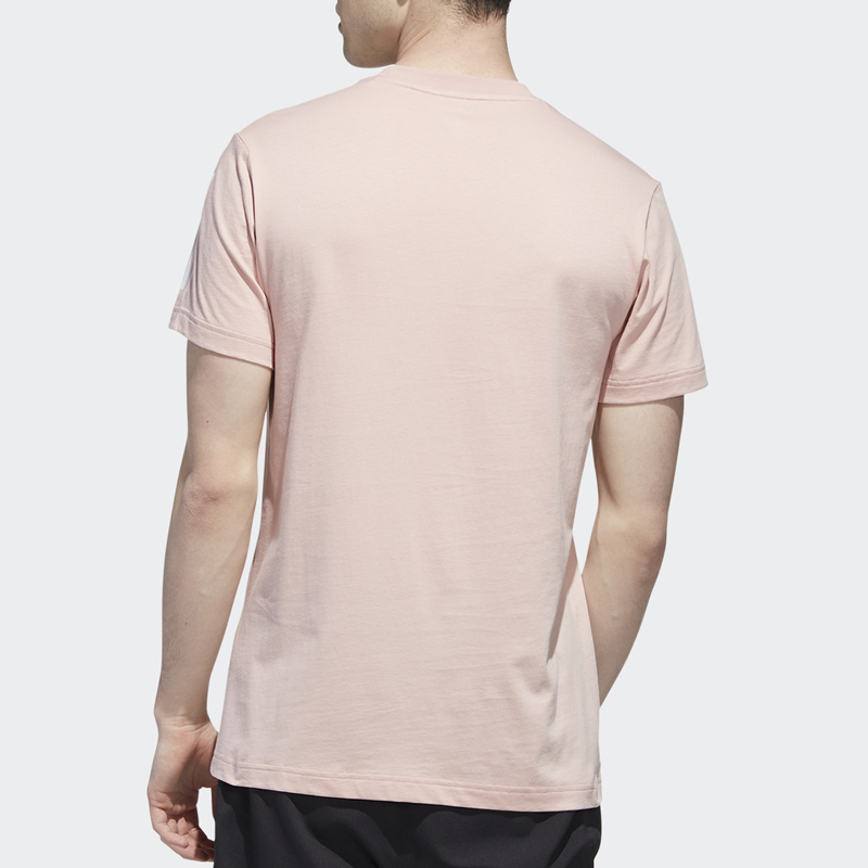 Мужская футболка adidas neo M CS TEE 3 (розовая) — фото 5