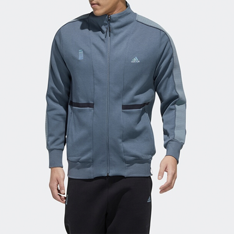 Мужская куртка adidas Track Jacket (темно-синяя) — фото 2
