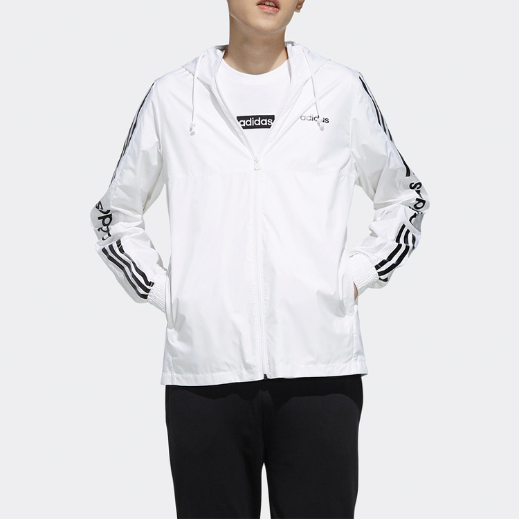 Мужская куртка adidas neo (белая) — фото 3