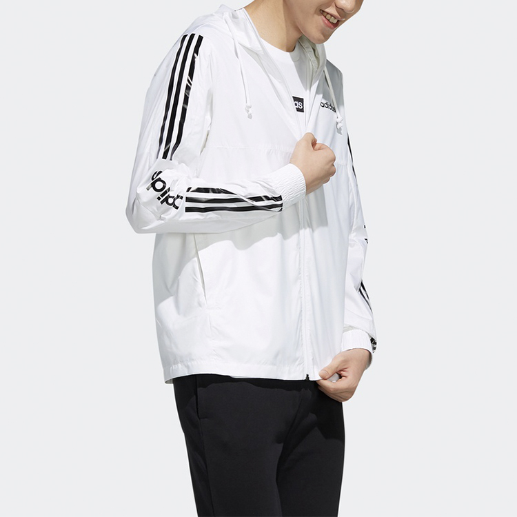 Мужская куртка adidas neo (белая) — фото 4