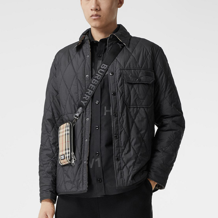 Мужская куртка Burberry (коричневая) — фото 7