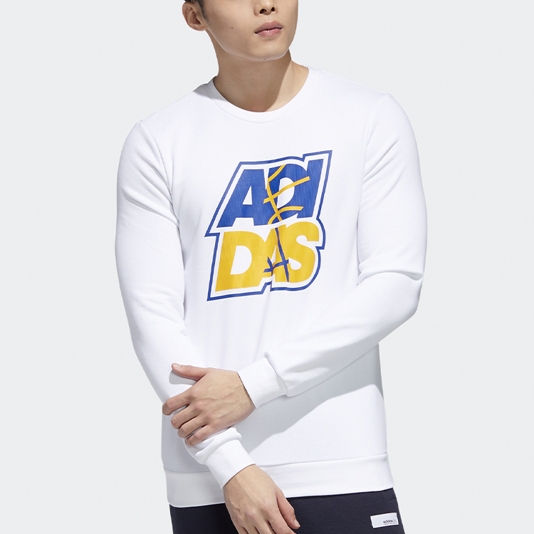 Мужское худи adidas neo M FAV SW (белое) — фото 3