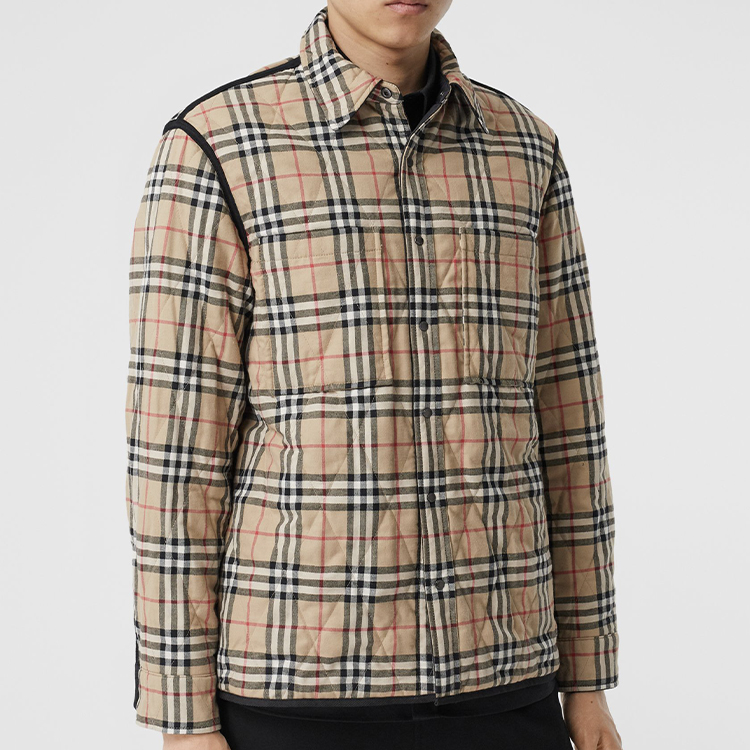 Мужская куртка Burberry (коричневая) — фото 6