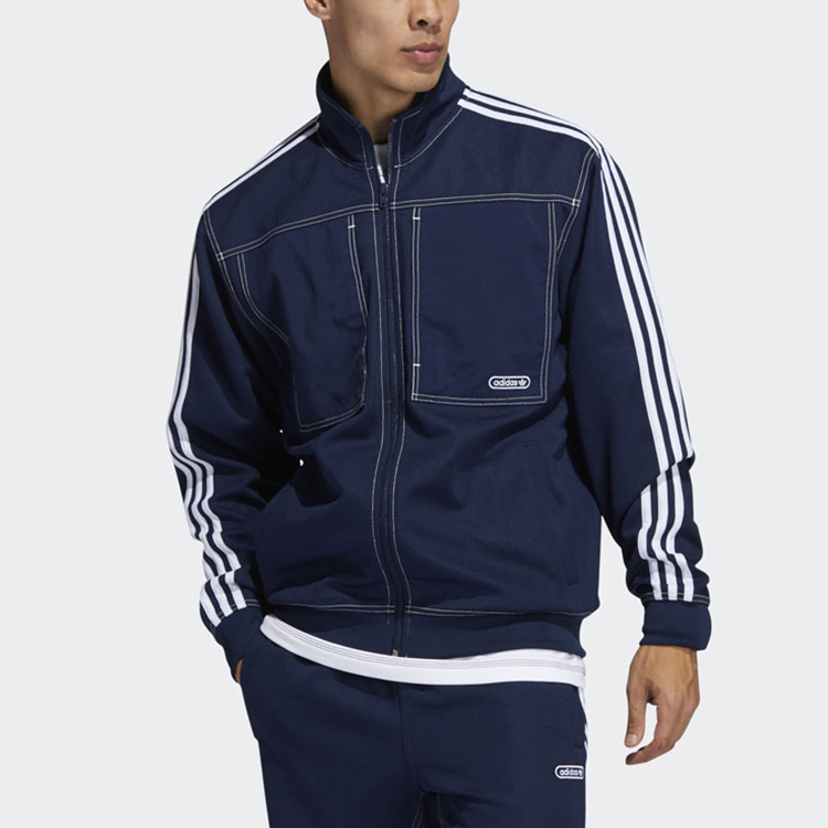 Мужская куртка adidas originals 3-Stripes (синий) — фото 2