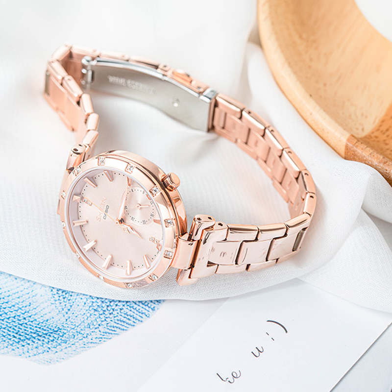 Женские часы Casio Sheen (золотистые) — фото 2
