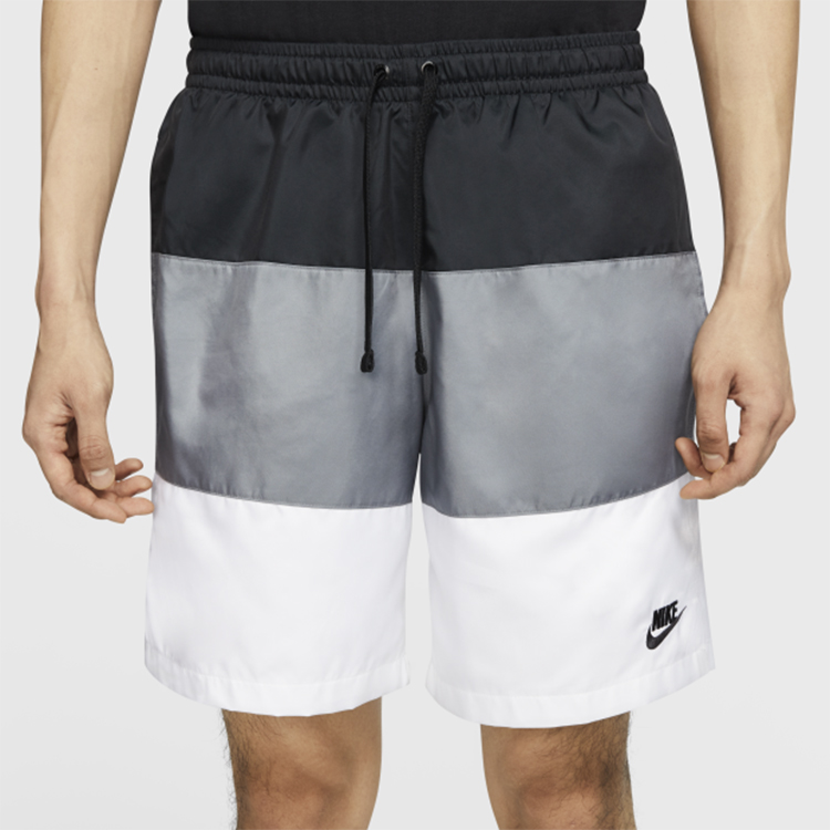 Мужские shorts Nike (черно-бело-серые) — фото 4