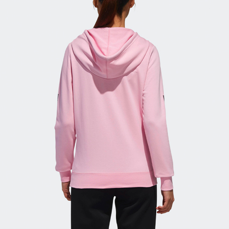 Женские худи adidas neo W CE 3S Hoody (розовая) — фото 4