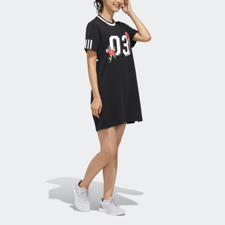 Женское платье adidas Farm Dress (черное) — фото 3