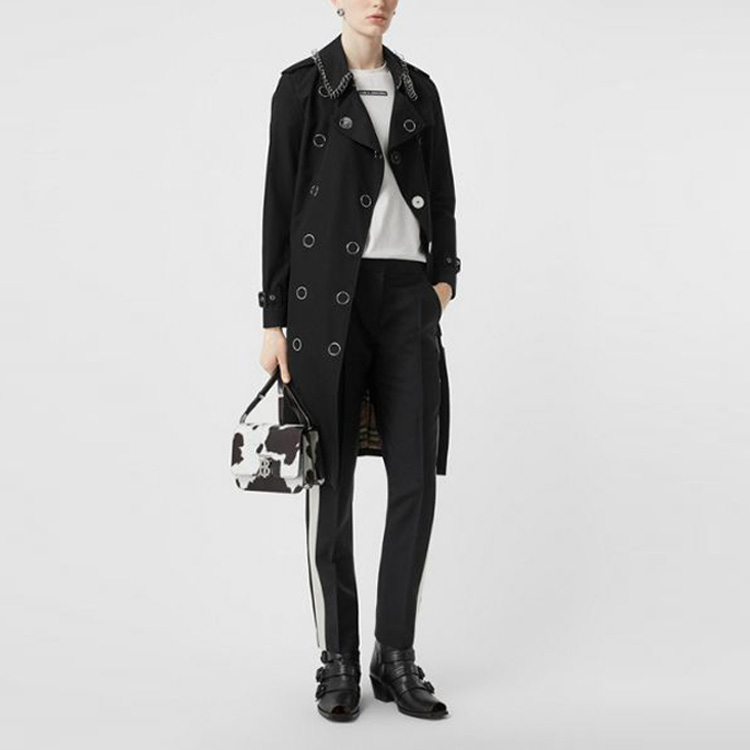 Женские штаны Burberry (черные) — фото 4