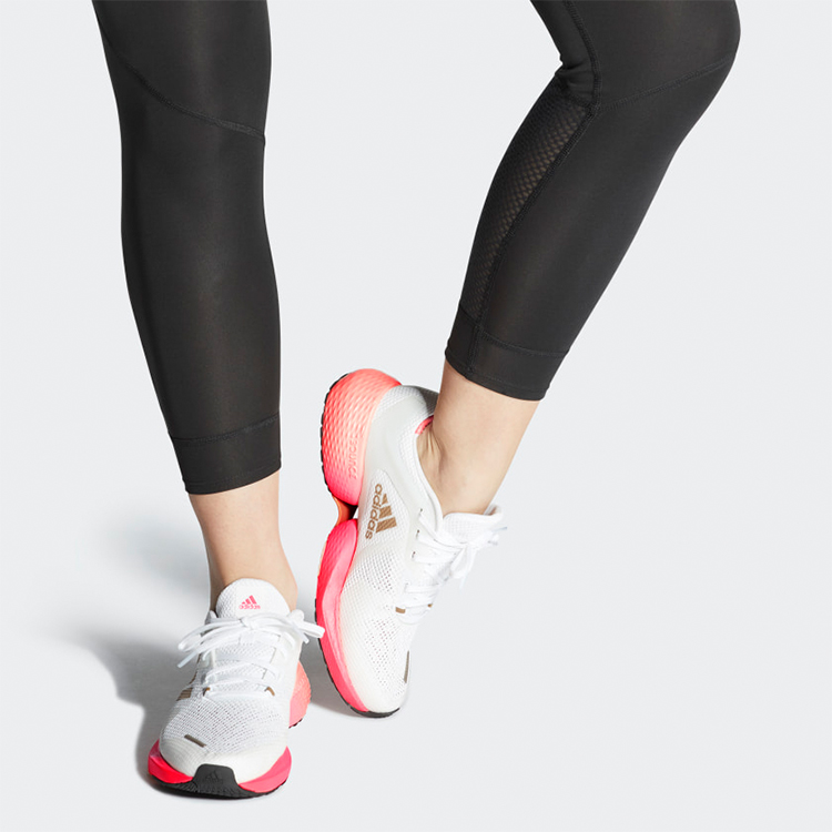 Женские кроссовки adidas Alphatorsion (бело-розовые) — 白/铜/粉 — фото 7