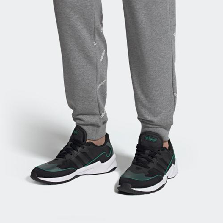 Мужские кроссовки adidas neo 20-20 FX (черно-зеленые) — фото 6