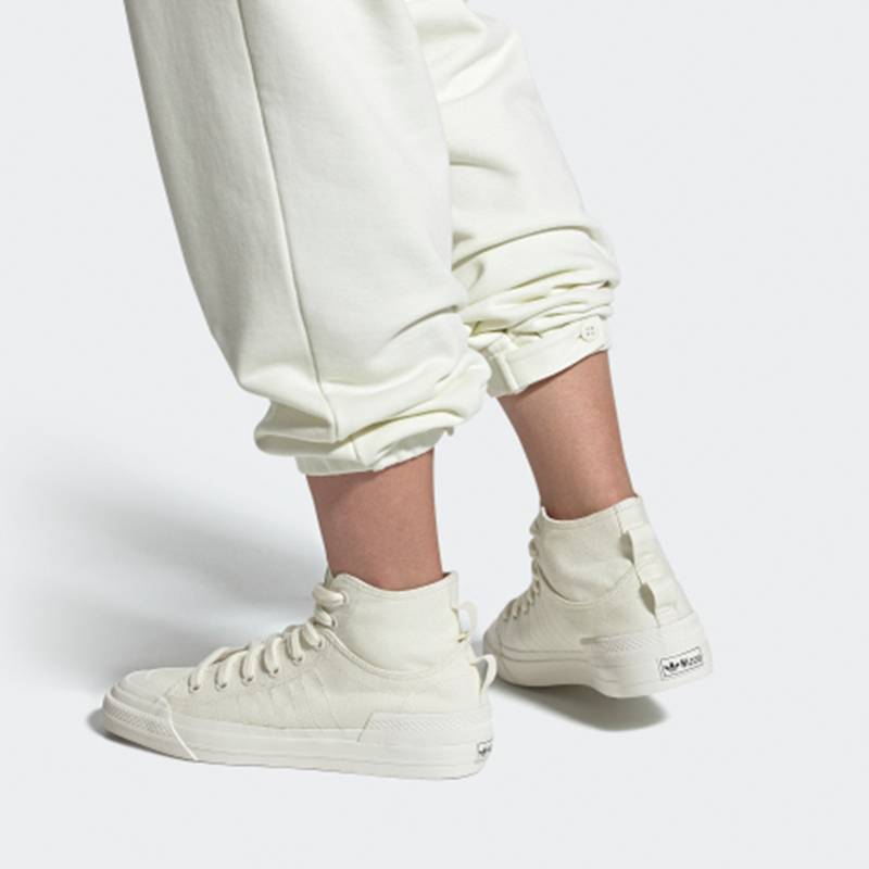 Кеды adidas originals NIZZA Hi Dl (белые) — фото 7