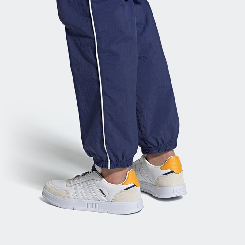 Мужские кеды adidas neo Courtmaster (бело-желтые) — Белый / жёлтый — фото 7