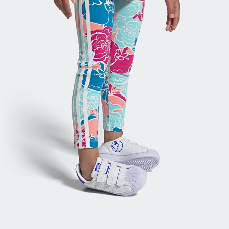 Кеды adidas originals Cf C (бело-синие) — фото 8