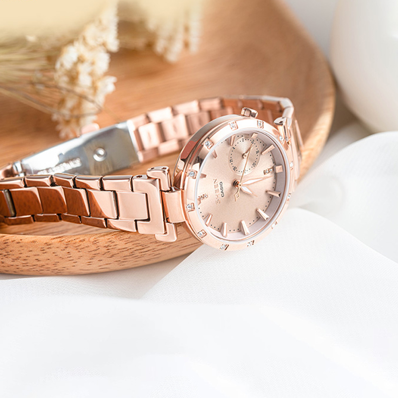 Женские часы Casio Sheen (золотистые) — фото 5