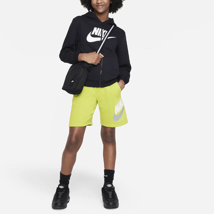 Детское худи Nike Sportswear Club Fleece (черное) — фото 3
